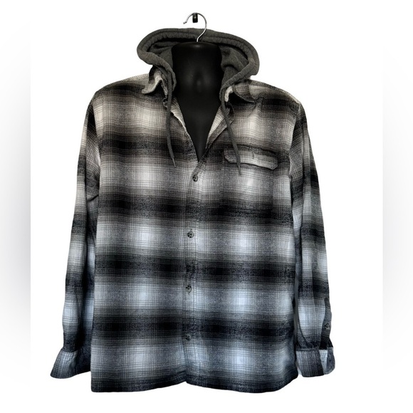 100% Cotton Black and  White Hoodie Shirt - Picture 1 of 4